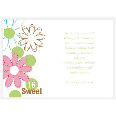 Wording  Invitations on Distinct Blossoms Invitation   Lovemealways Com